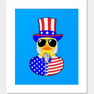 Cool Rubber duck uncle Sam Posters and Art